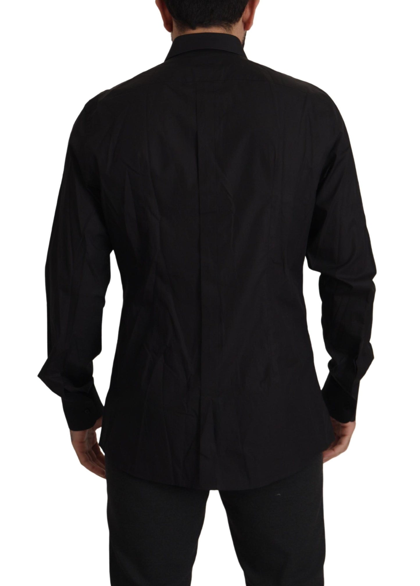 Dolce & Gabbana Black GOLD Slim Fit Tuxedo Dress Shirt