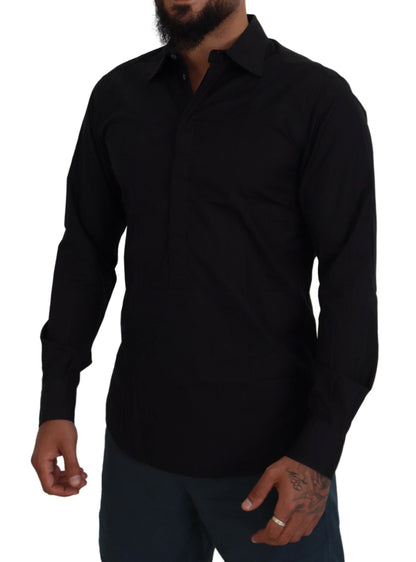 Dolce & Gabbana Elegant Slim Fit Formal Black Dress Shirt