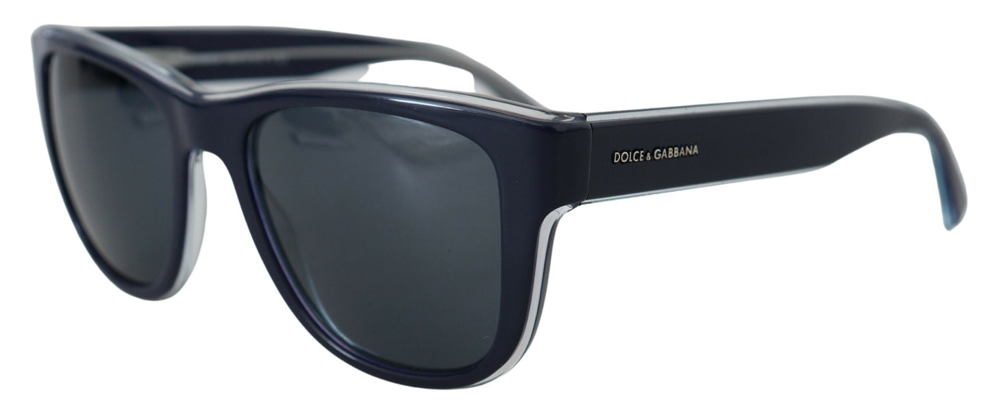 Dolce & Gabbana Chic Blue Acetate Designer Sunglasses