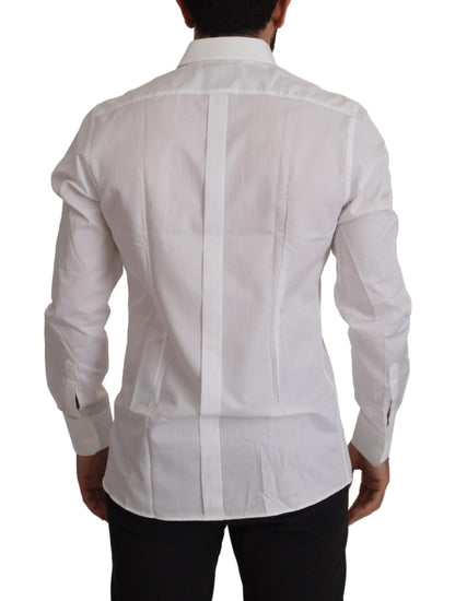 Dolce & Gabbana Elegant White Cotton Dress Shirt