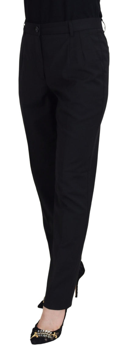 Dolce & Gabbana Elegant Black Tailored Trousers