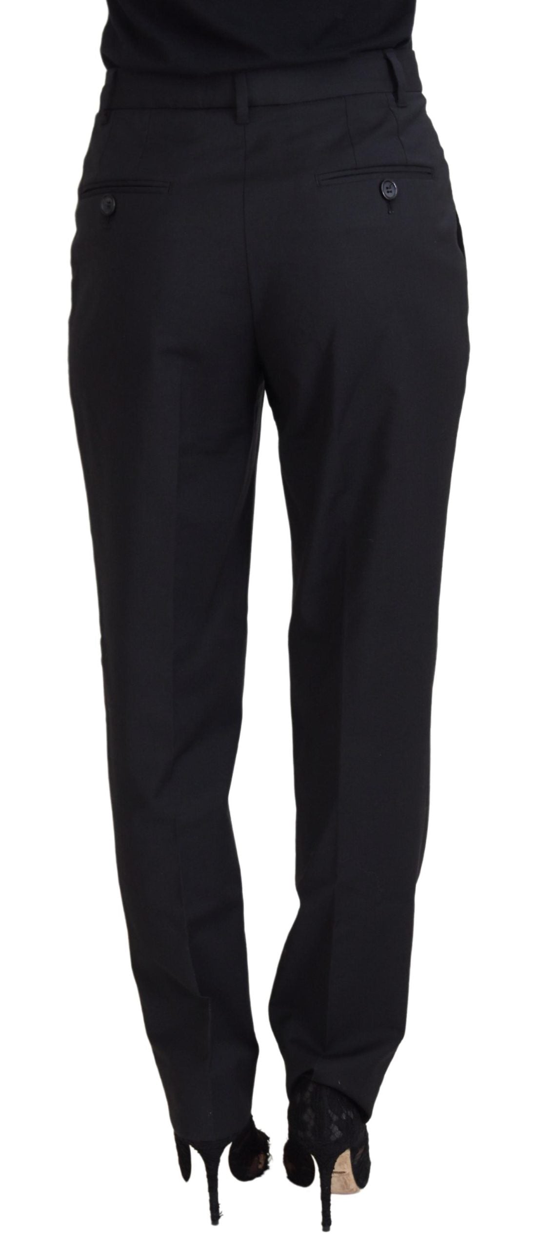 Dolce & Gabbana Elegant Black Tailored Trousers