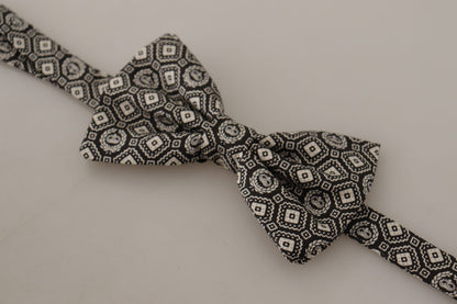 Dolce & Gabbana Elegant Black Silk Bow Tie