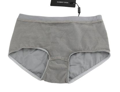 Dolce & Gabbana Underwear Silver With Net Silk Bottoms