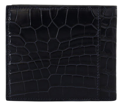 Dolce & Gabbana Elegant Exotic Leather Bifold Wallet