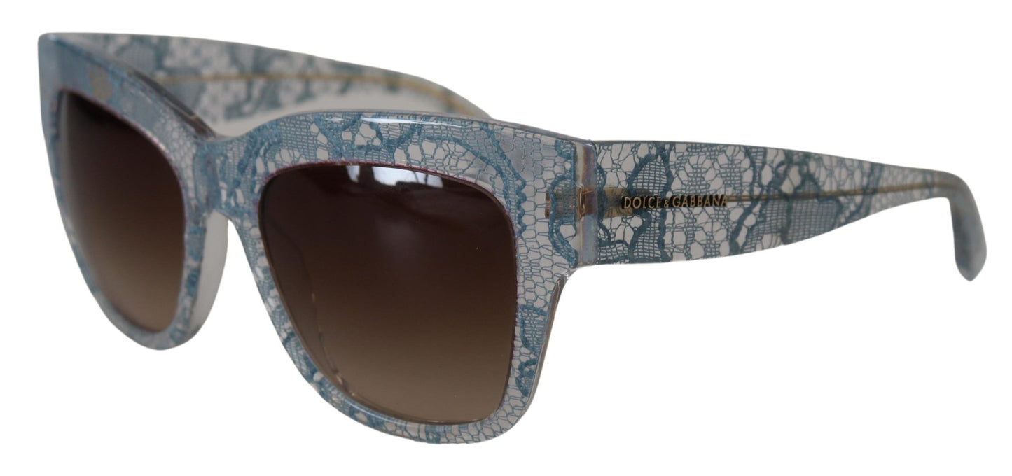 Dolce & Gabbana Elegant Lace-Trimmed Gradient Sunglasses