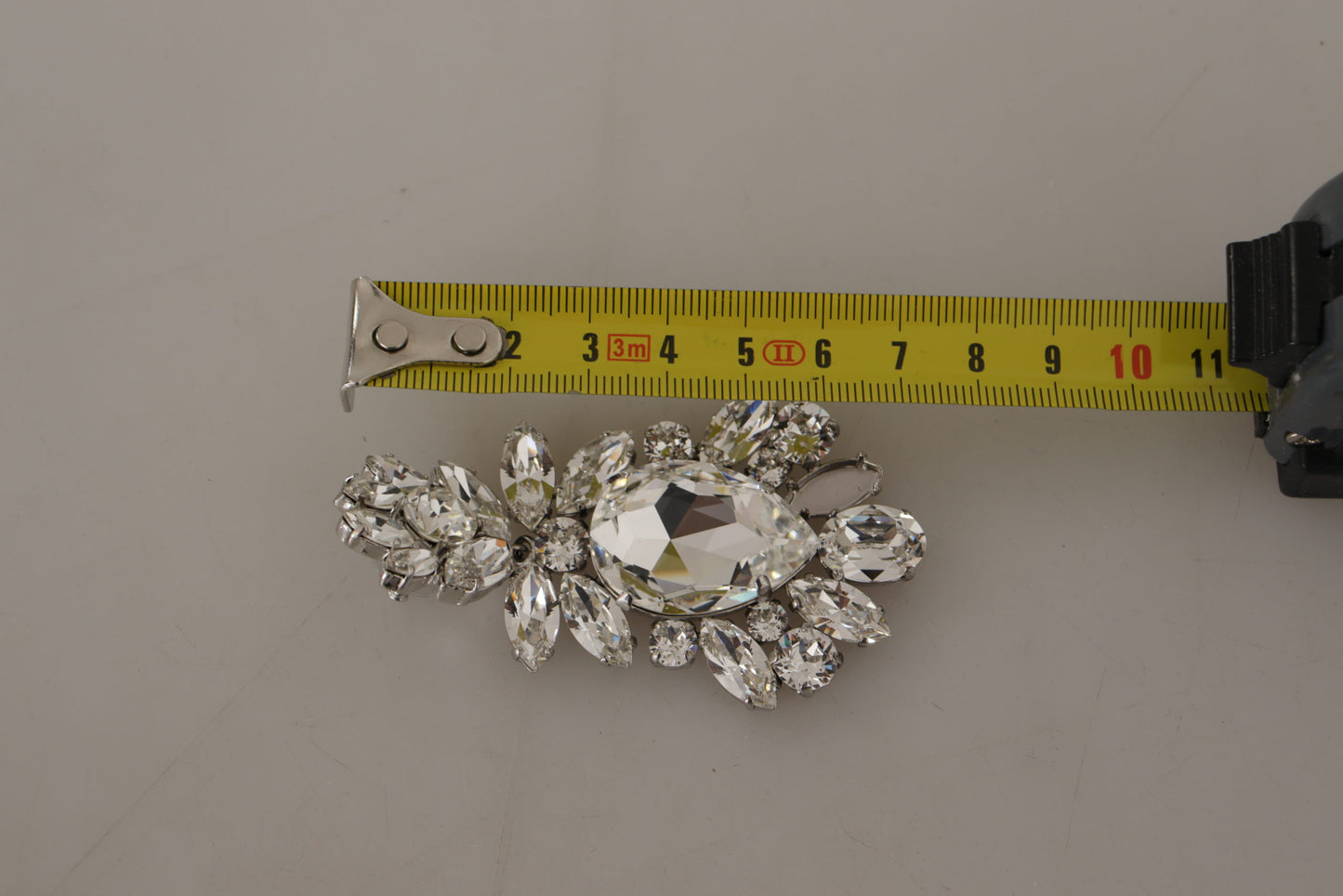 Dolce & Gabbana White Large Baroque Crystal Women Brooch