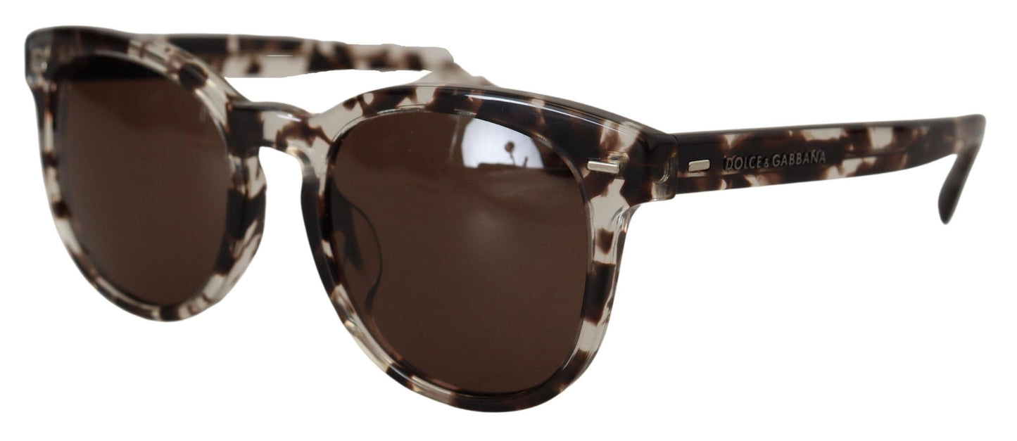 Dolce & Gabbana Chic Havana Brown Acetate Sunglasses