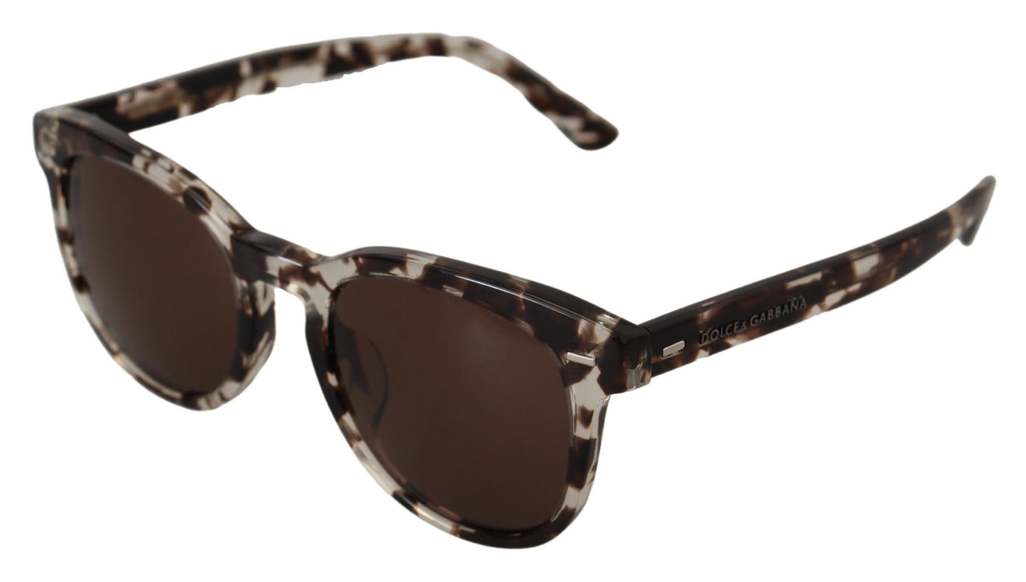 Dolce & Gabbana Chic Havana Brown Acetate Sunglasses