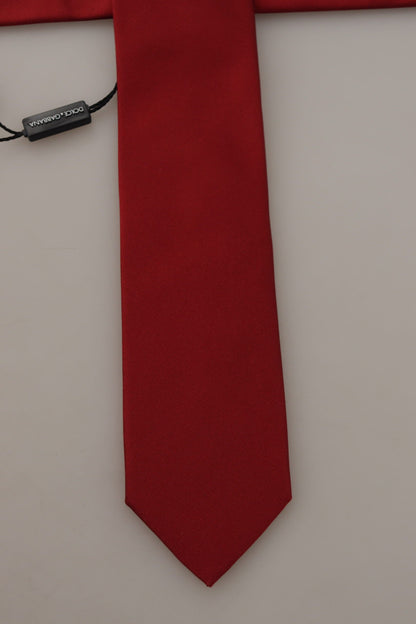 Dolce & Gabbana Exclusive Silk Red Tie