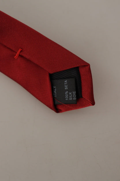 Dolce & Gabbana Exclusive Silk Red Tie