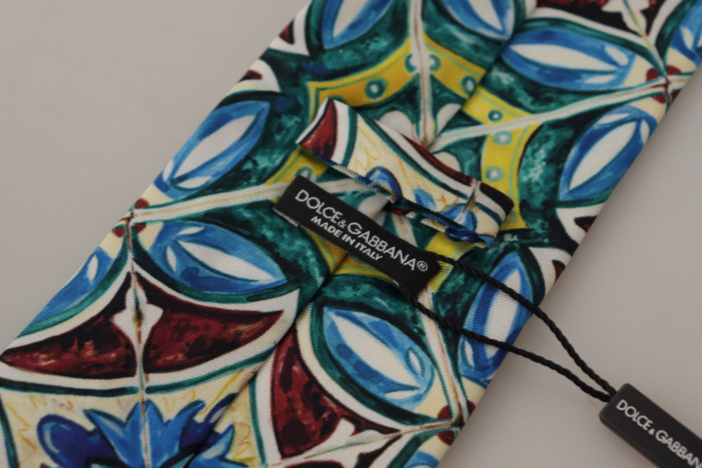 Dolce & Gabbana Multicolor Majolica Silk Tie