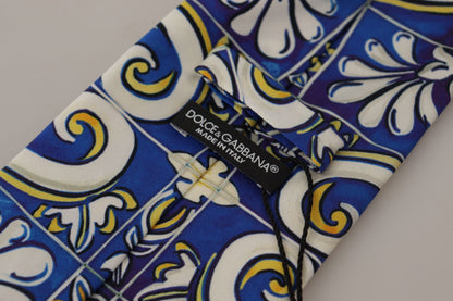 Dolce & Gabbana Multicolor Majolica Silk Tie