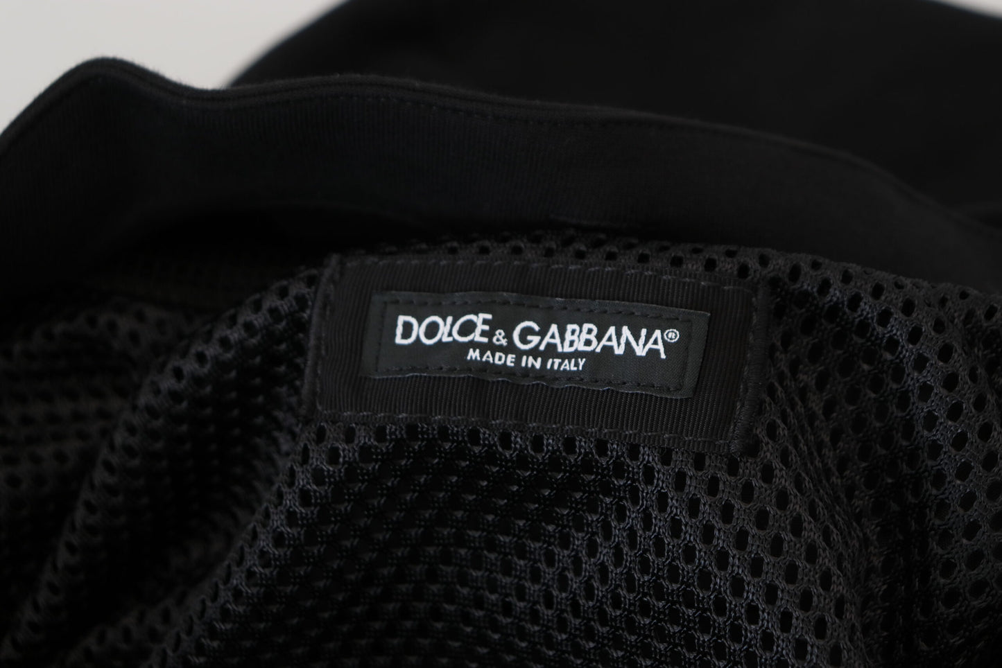 Dolce & Gabbana Elegant Black Bomber Hooded Jacket