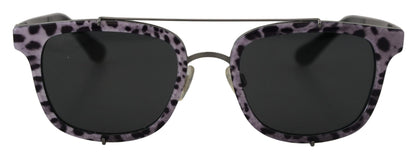 Dolce & Gabbana Chic Purple Lens Metal Frame Sunglasses