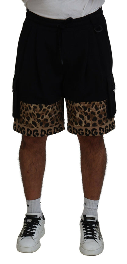 Dolce & Gabbana Chic Leopard Print Casual Shorts