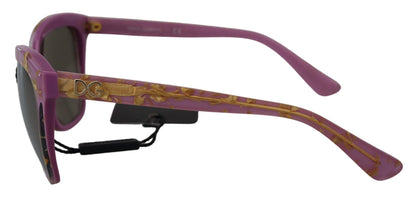 Dolce & Gabbana Elegant Violet Acetate Sunglasses