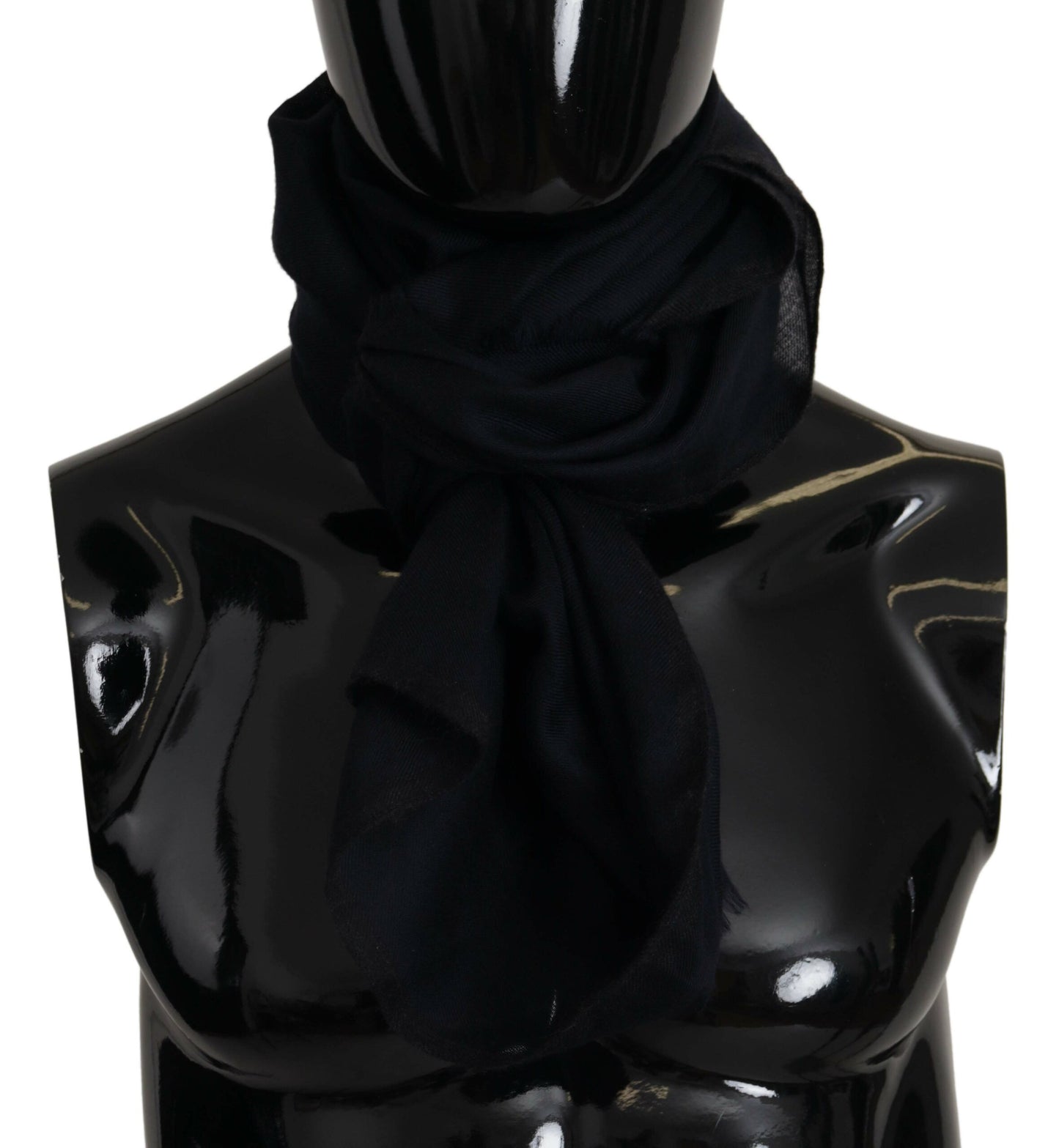 Dolce & Gabbana Elegant Black Silk Men's Scarf