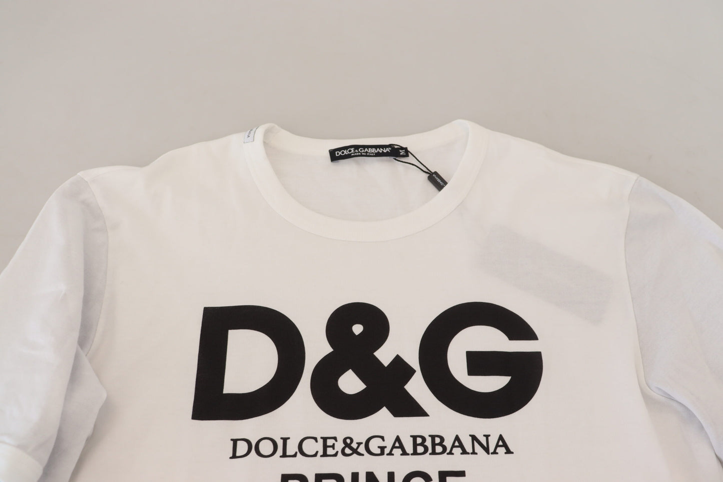 Dolce & Gabbana Elegant White Cotton Pullover Sweater