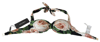 Dolce & Gabbana Floral Elegance Elastic Bikini Top