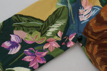 Dolce & Gabbana Jungle Embroidered Wool Silk Sweater