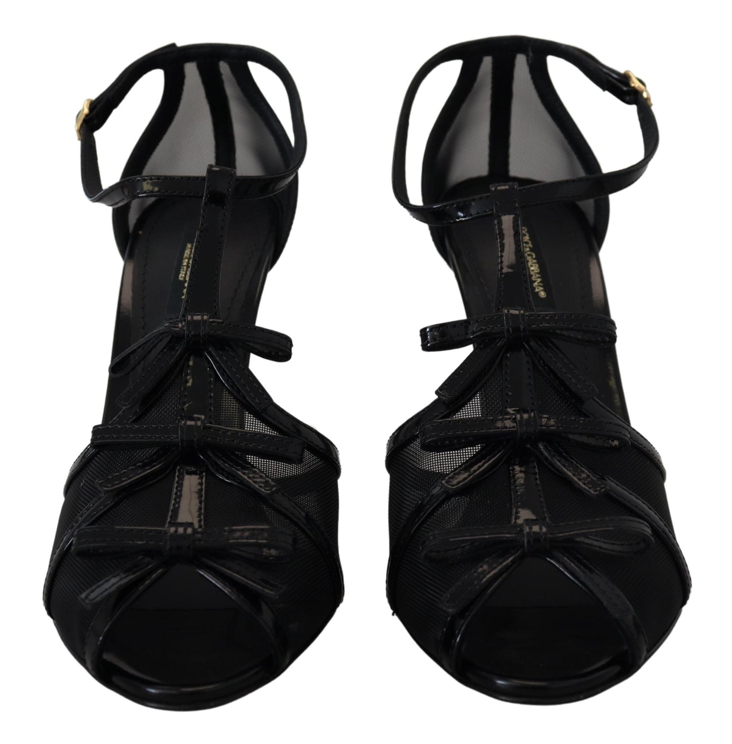 Dolce & Gabbana Black Stiletto High Heels Sandals Shoes