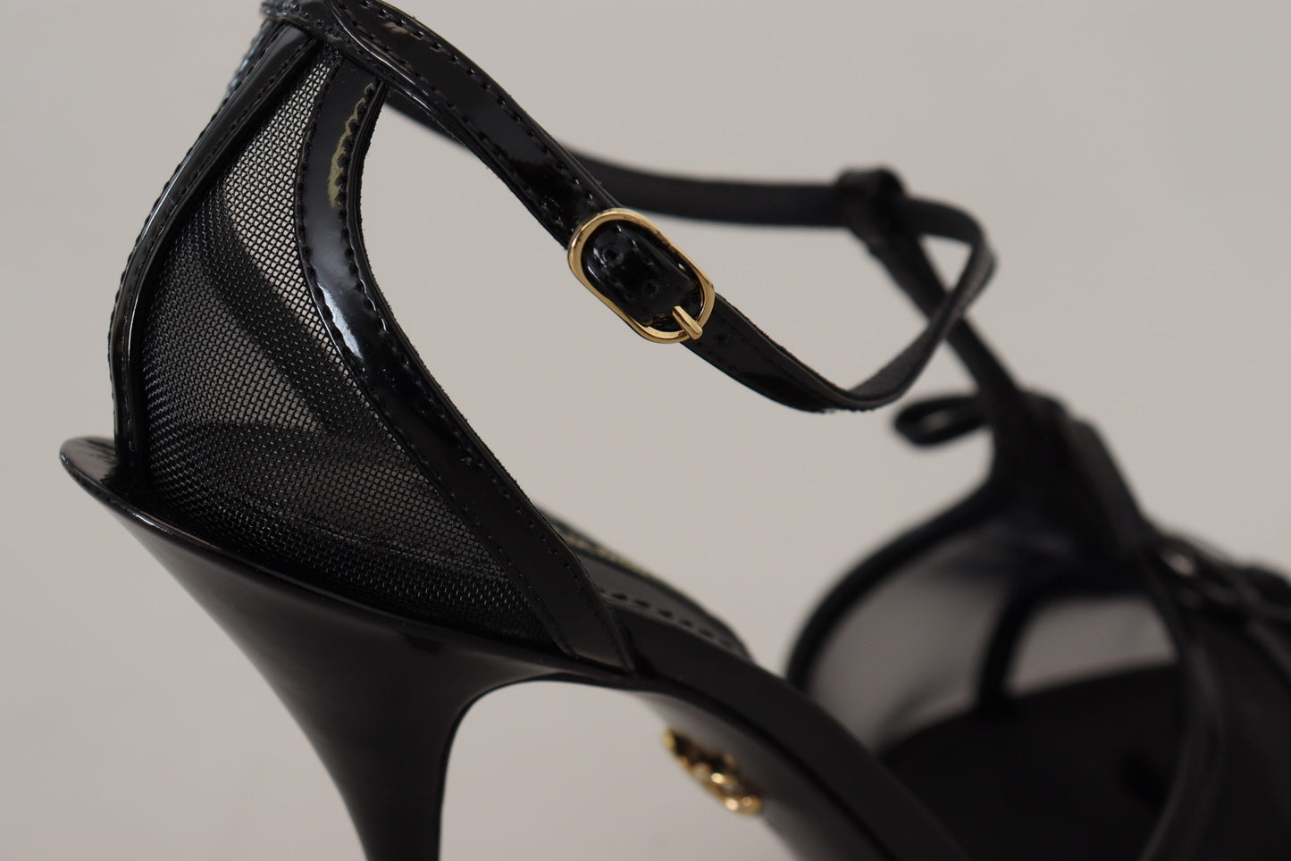 Dolce & Gabbana Black Stiletto High Heels Sandals Shoes