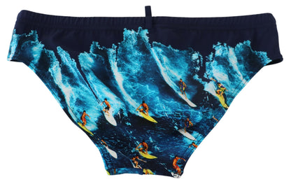 Dsquared² Exclusive Multicolor Graphic Swim Briefs