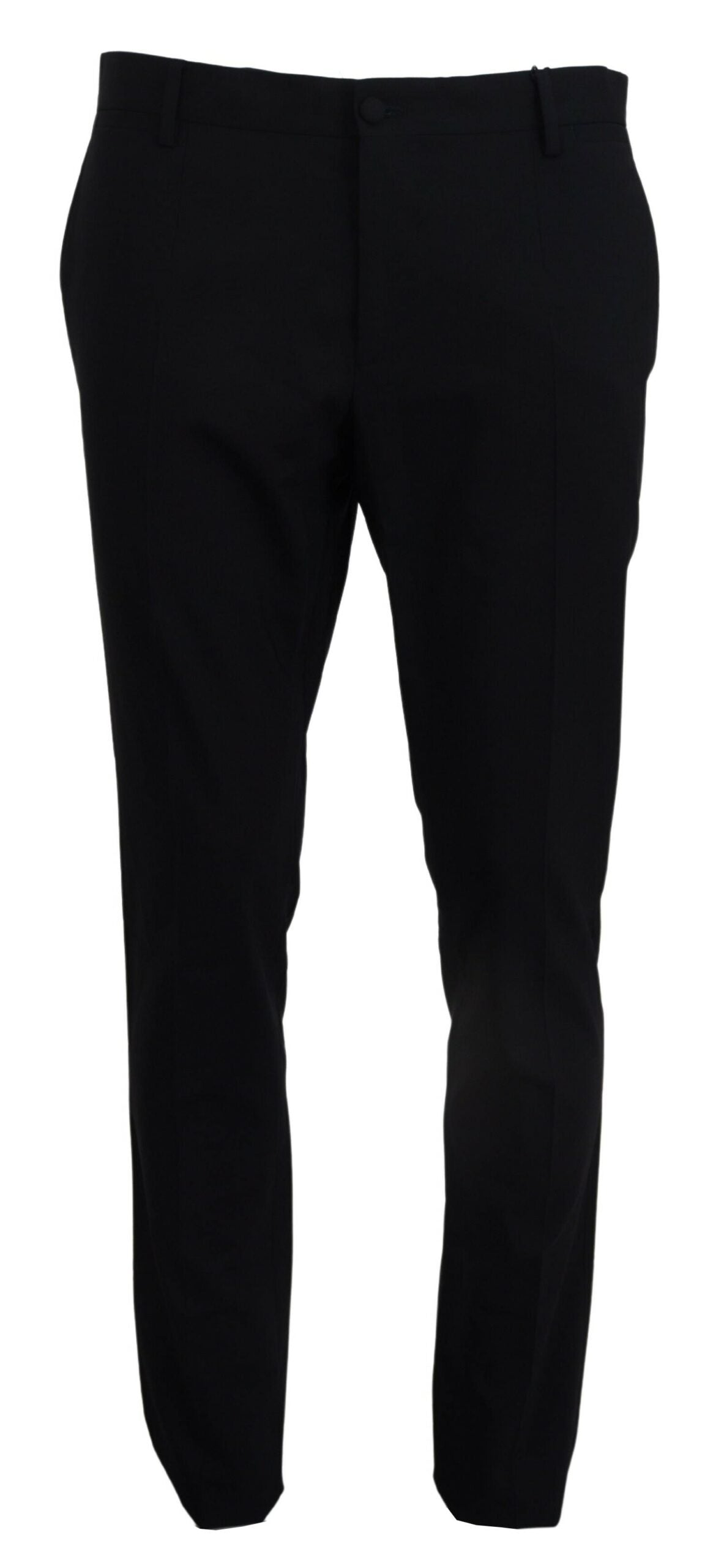 Dolce & Gabbana Blue Wool Stretch Dress Formal Slim Fit Pant