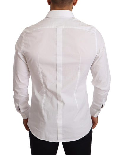 Dolce & Gabbana Elegant Slim Fit White Dress Shirt