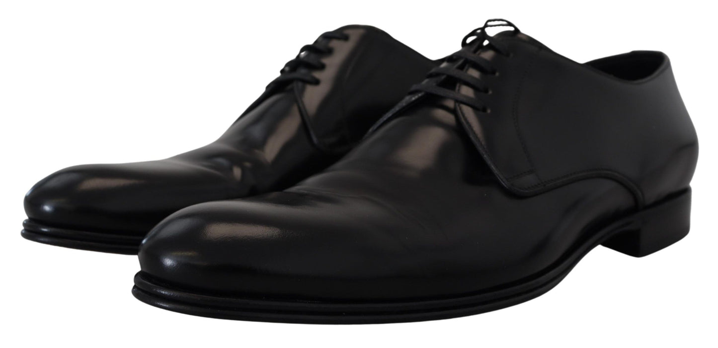 Dolce & Gabbana Black Leather Formal Dress Shoes