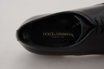 Dolce & Gabbana Black Leather Formal Dress Shoes