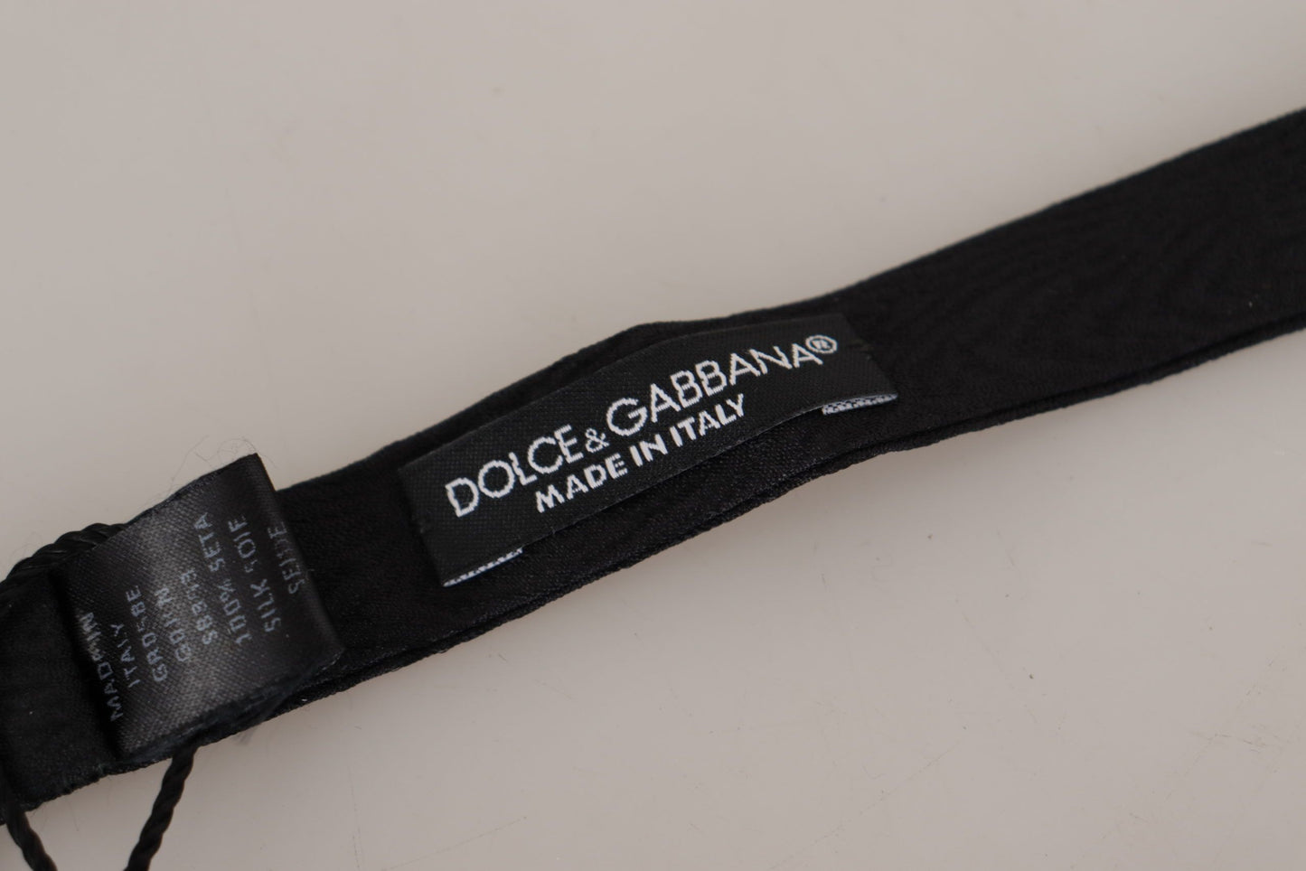 Dolce & Gabbana Elegant Black Silk Bow Tie