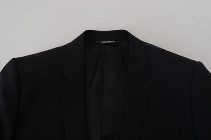 Dolce & Gabbana Elegant Black Martini Two-Piece Suit