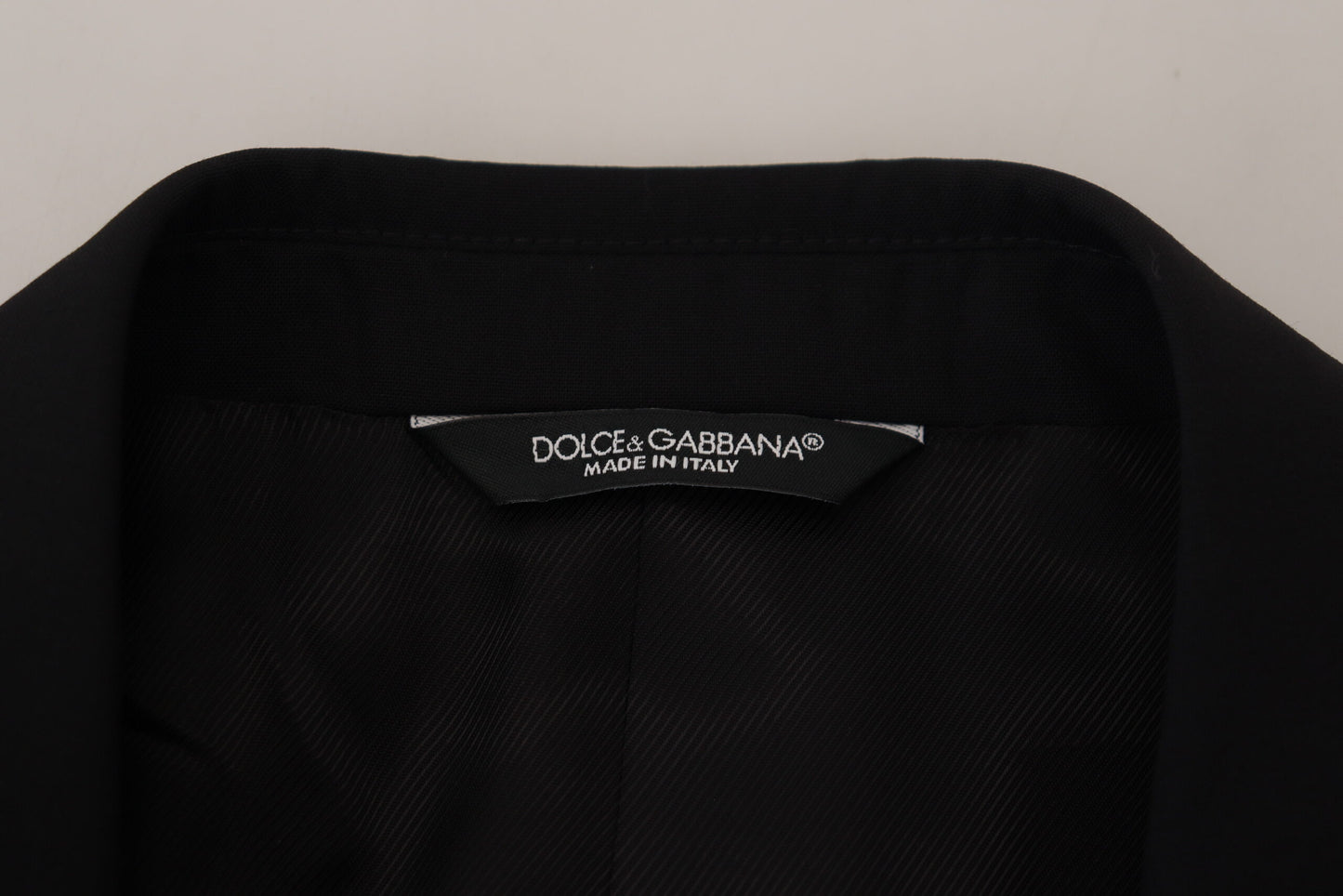 Dolce & Gabbana Elegant Black Martini Two-Piece Suit