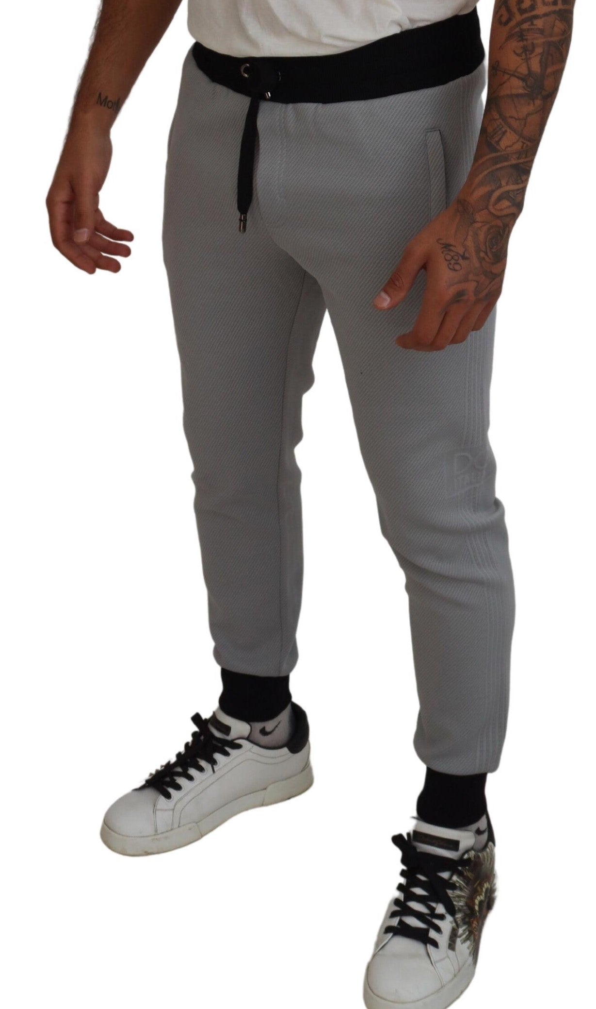 Dolce & Gabbana Gray Polyester Sweatpants Jogger Pants