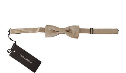 Dolce & Gabbana Dazzling Gold Silk Bow Tie