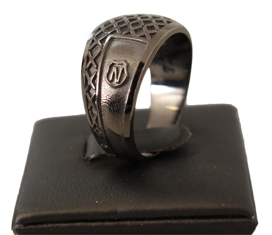 Nialaya Exquisite Silver Mens Statement Ring