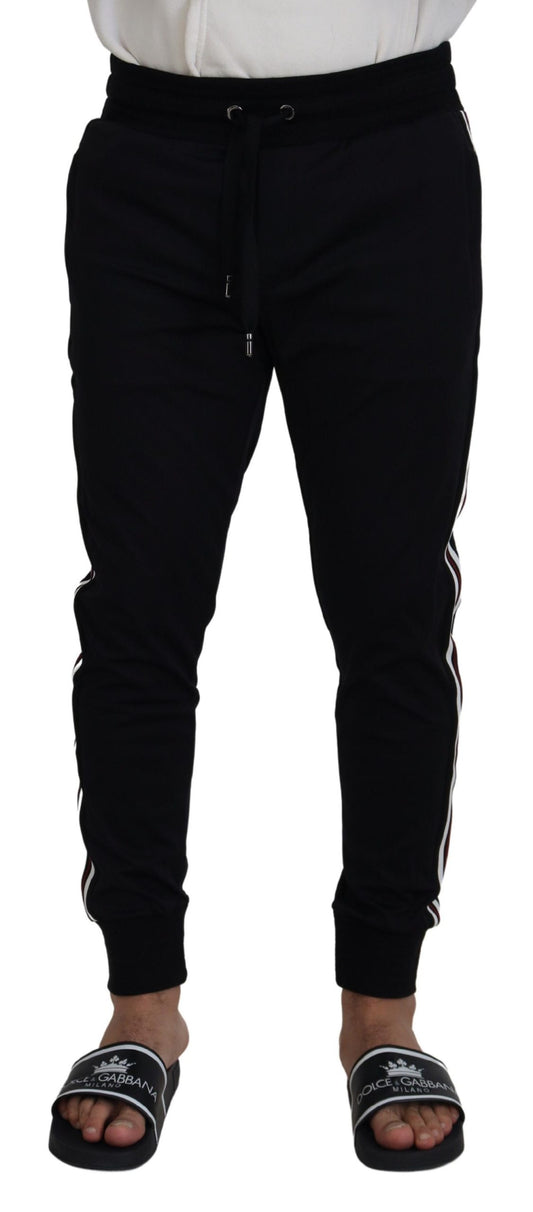 Dolce & Gabbana Black DG Print Mens Jogger Pants