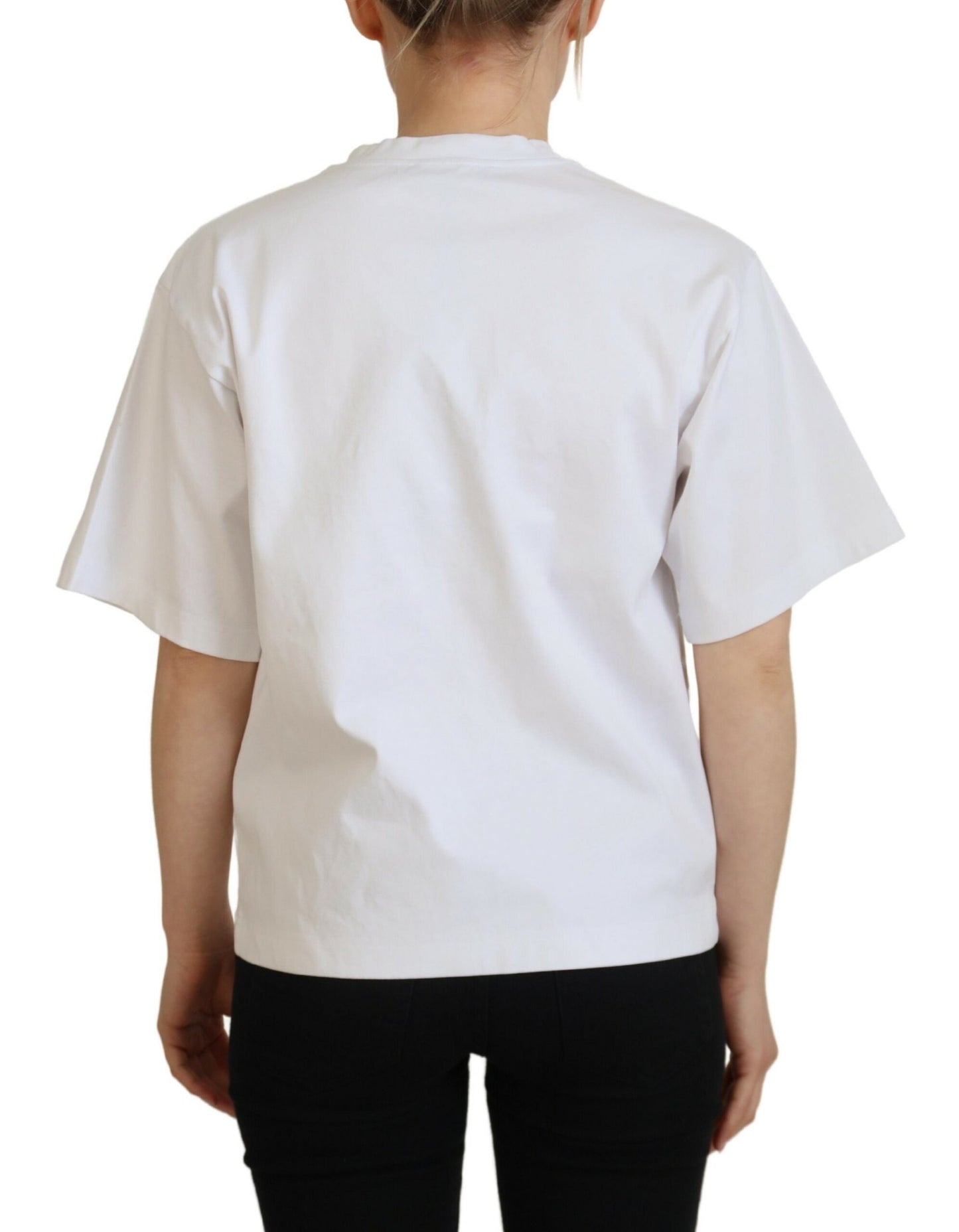 Dolce & Gabbana Elegant White Cotton Casual Tee