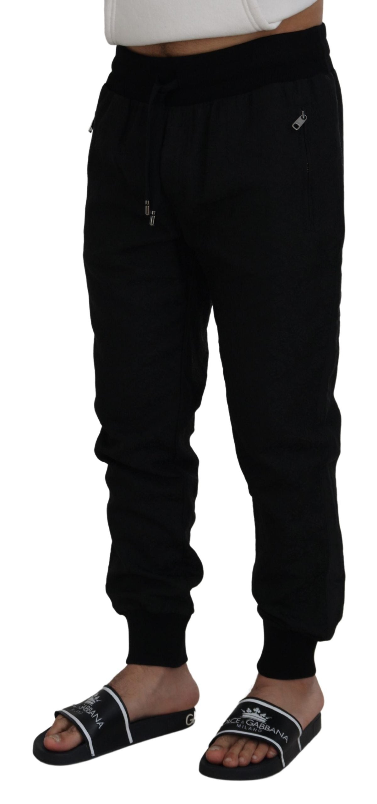 Dolce & Gabbana Black Men Casual Jogger Pants