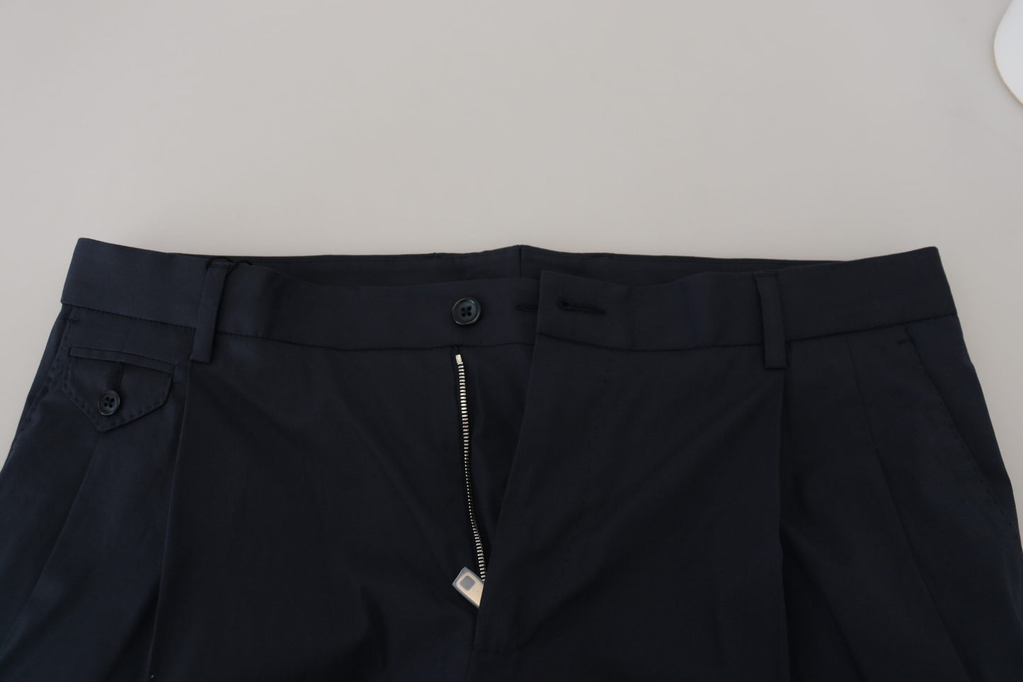 Dolce & Gabbana Blue Cotton Chino Formal Pants