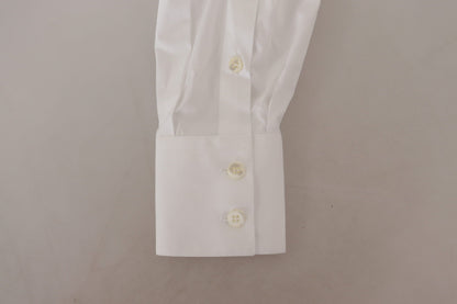 Dolce & Gabbana Elegant White Cotton Buttoned Shirt