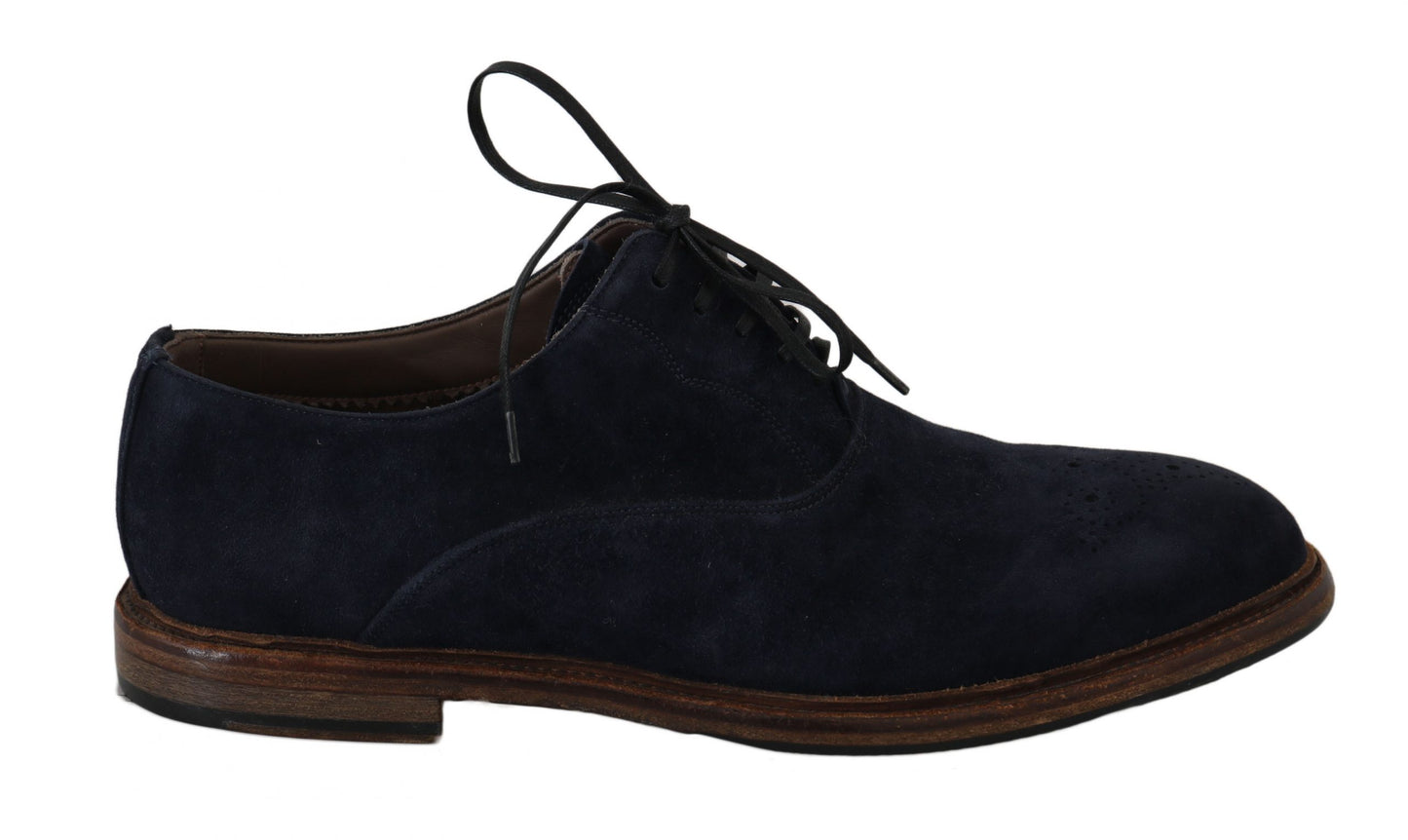 Dolce & Gabbana Elegant Blue Derby Dress Shoes