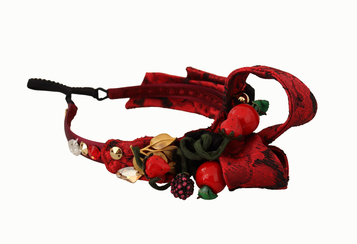 Dolce & Gabbana Cherry Sicily Embellished Red Diadem