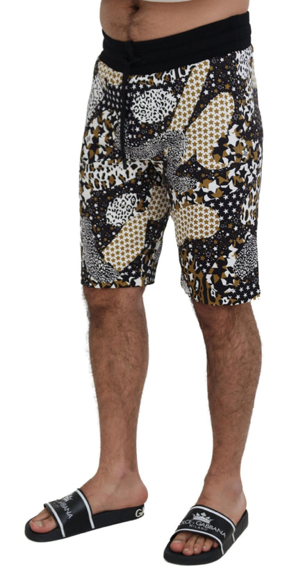 Dolce & Gabbana Multicolor Cotton Bermuda Shorts