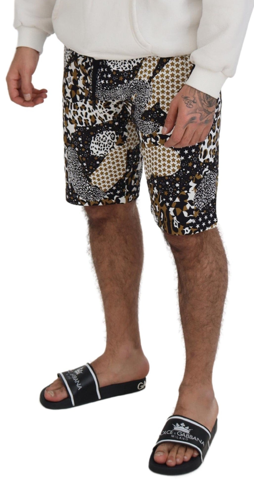 Dolce & Gabbana Multicolor Cotton Bermuda Shorts