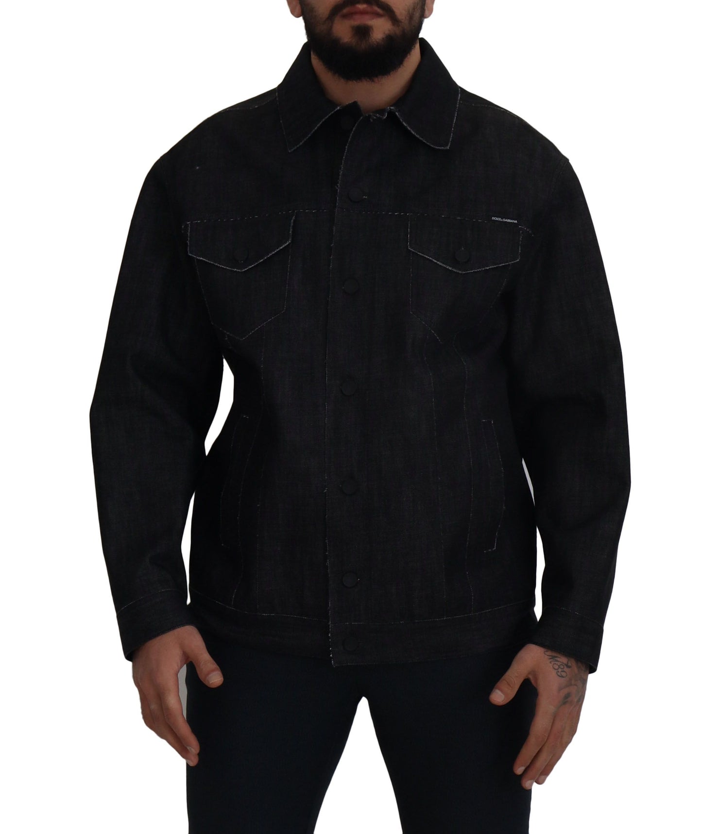 Dolce & Gabbana Elegant Black Denim Jacket