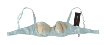 Dolce & Gabbana Light Blue Semi Pad Balconette Bra Underwear