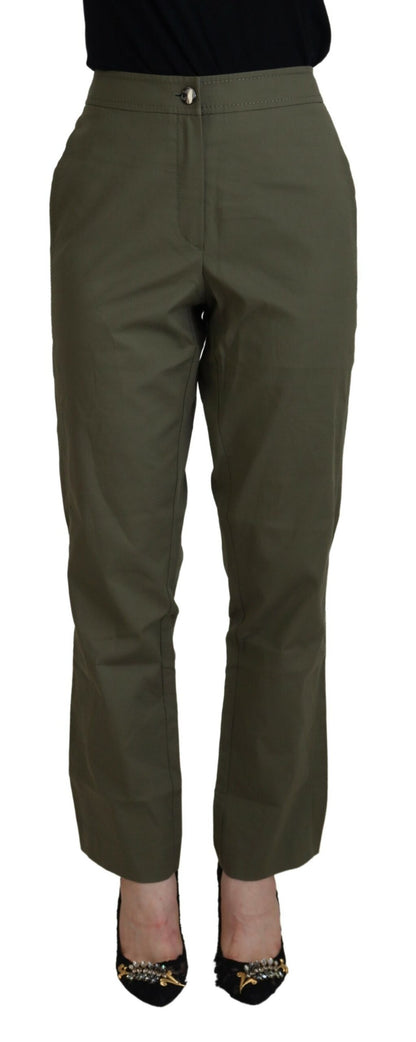 LAUREL Elegant Tapered Green Pants - Chic Everyday Wear